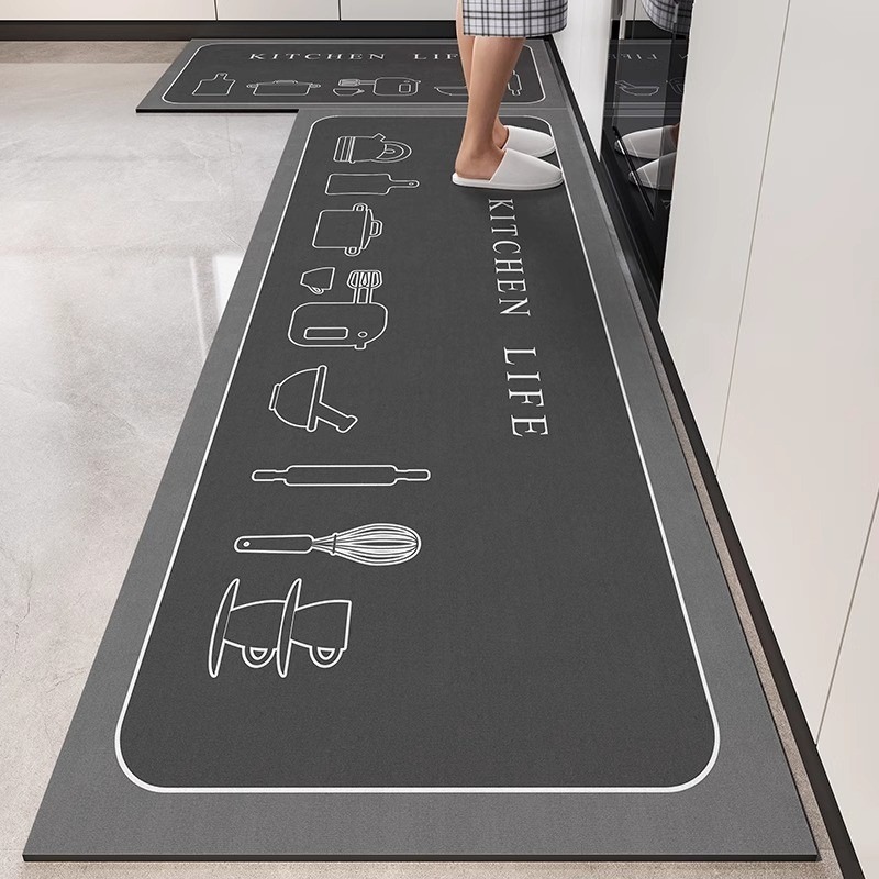 Commercial Kitchen Vinyl - Keukenkleed Keukenspecifiek tapijt Waterdicht en oliebestendig