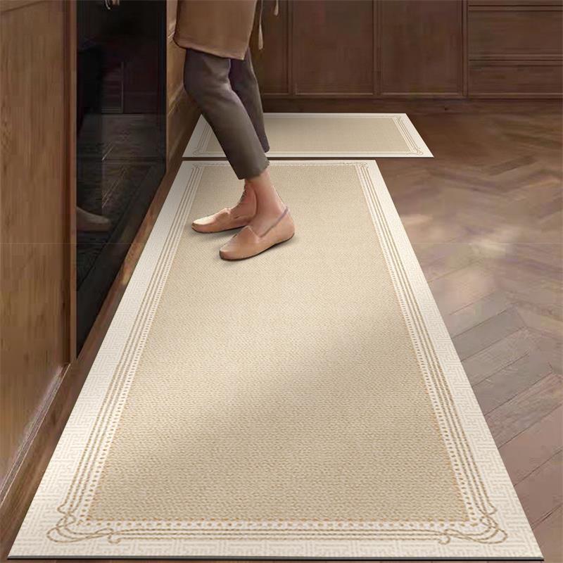 Commercial Kitchen Vinyl - Keukenkleed Pvc Waterdicht Leren Tapijt Beige