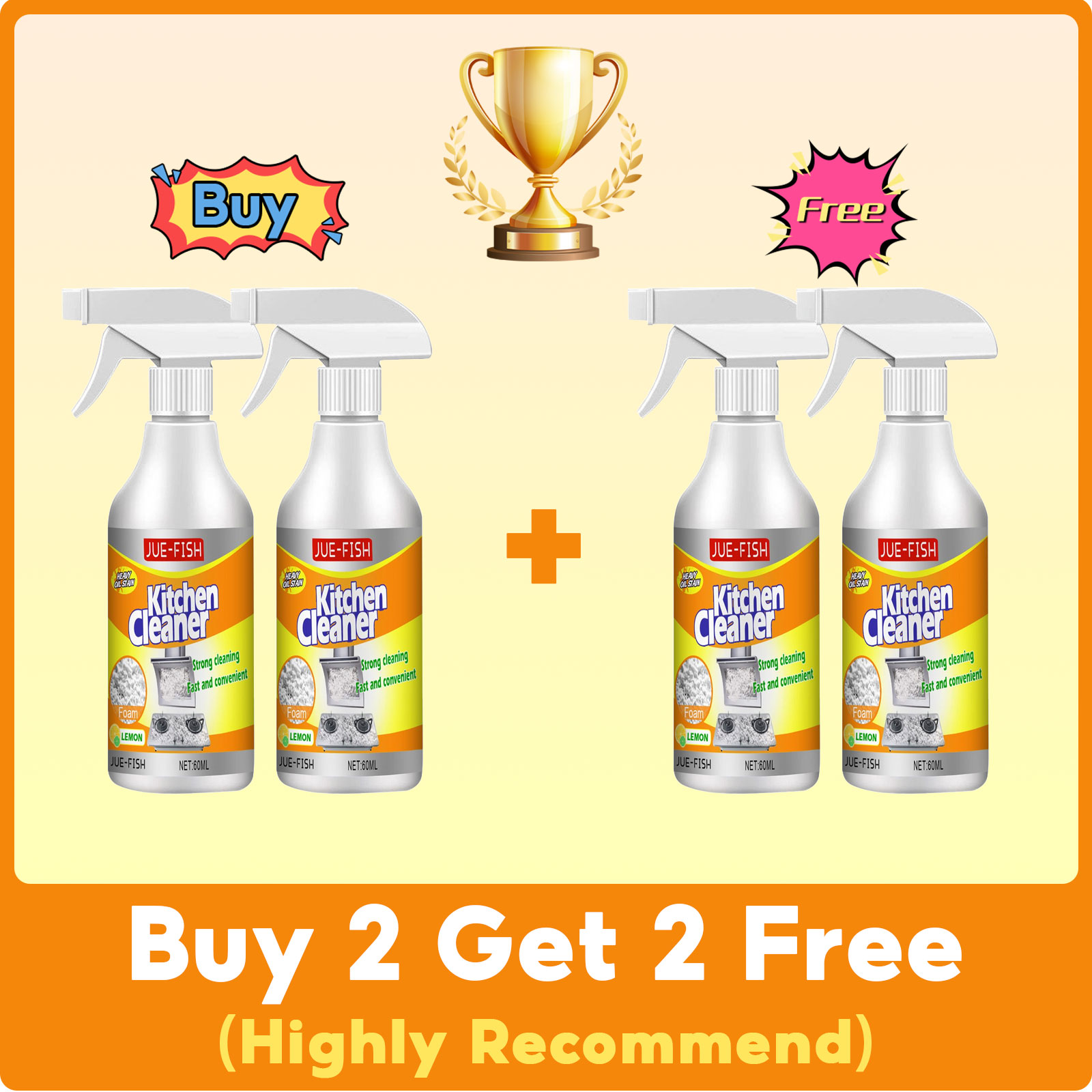 Oliereiniger Bubble Spray Remo - Commercial Kitchen Grease Cleaner recensie en prijs