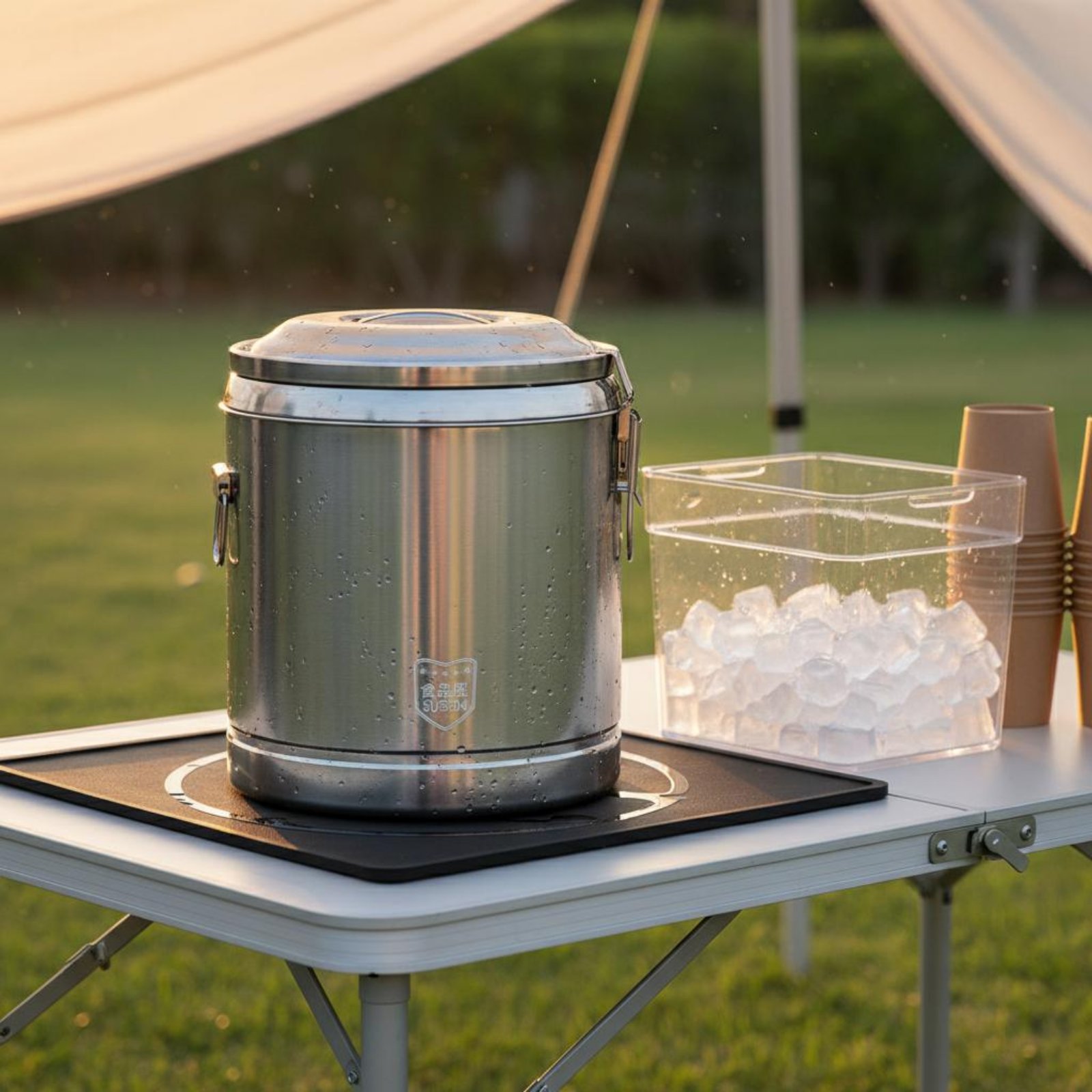 RVS geïsoleerde vat met drievo - Cold Drink Dispenser recensie en prijs