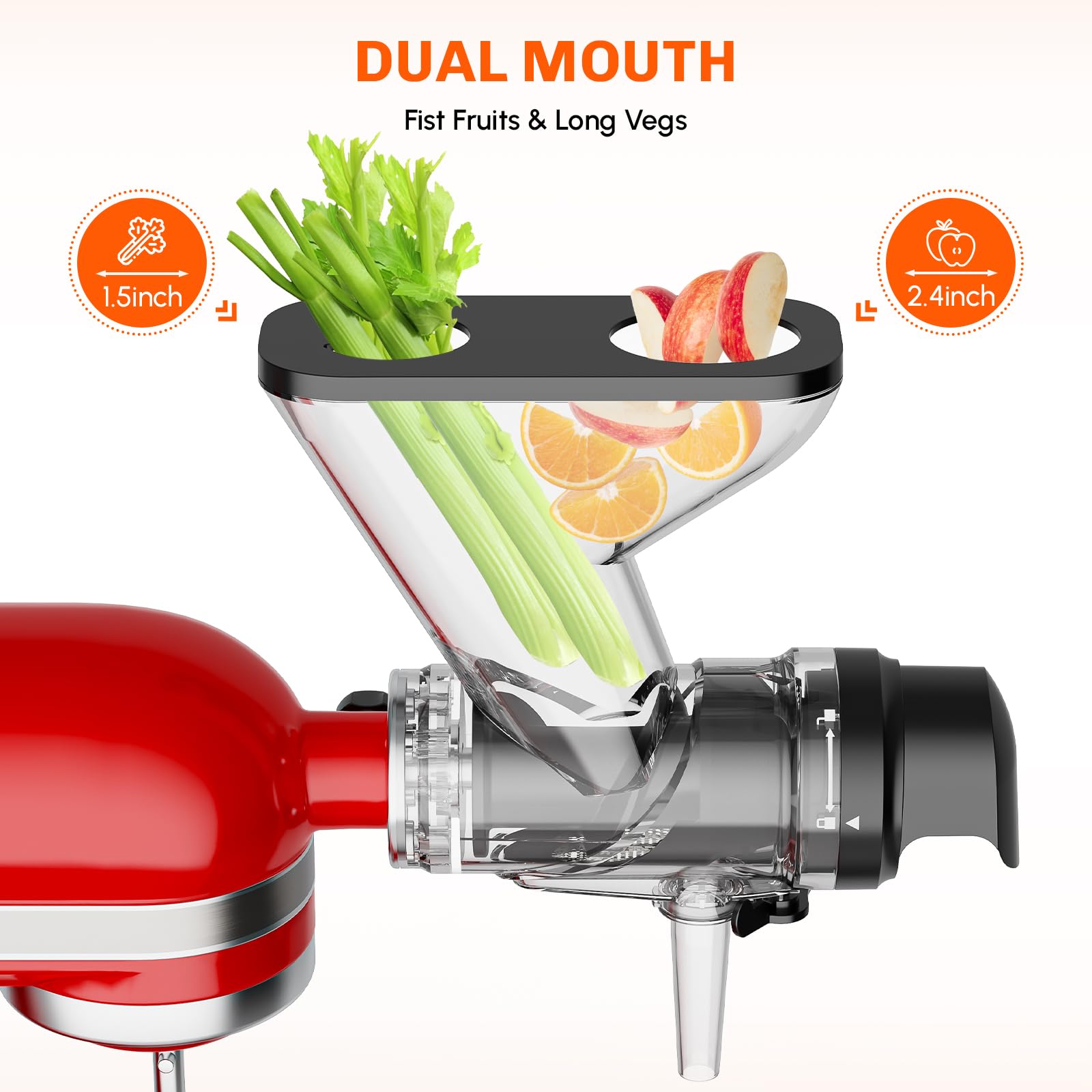 Kauwende sapcentrifuge-aanbouw - Commercial Kitchenaid recensie en prijs