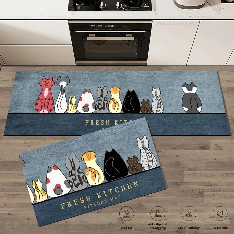 Kat Keuken Hoek Lange Vloermat - Commercial Kitchen Vinyl recensie en prijs